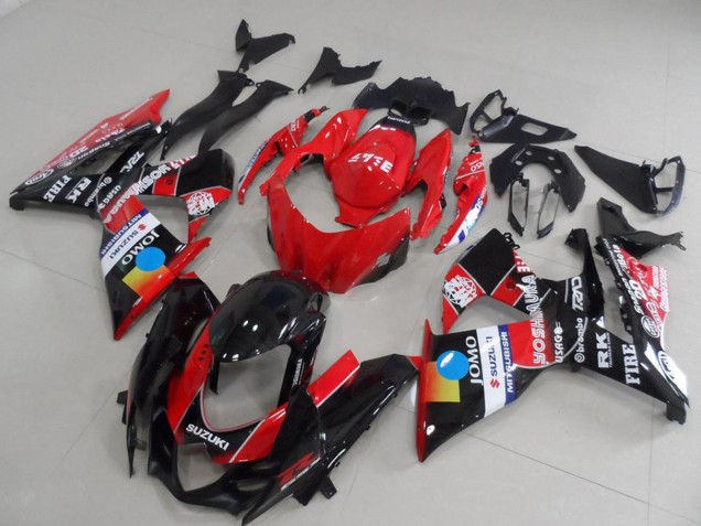 Lojas Carenagens Moto Suzuki GSXR 1000 2009-2016 - Vermelho Azul Amarelo Preto JOMO