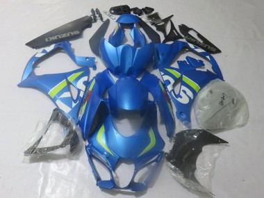 Lojas Carenagens Moto Suzuki GSXR 1000 2017-2024 - Azul Verde Limão Branco