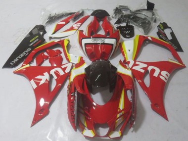 Lojas Carenagens Moto Suzuki GSXR 1000 2017-2024 - Vermelho Amarelo Branco