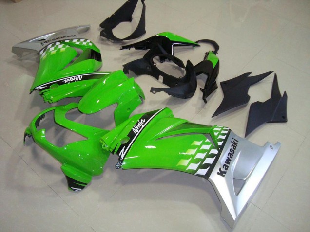 Lojas Carenagens Moto Kawasaki ZX250R 2008-2012 - Verde Prata