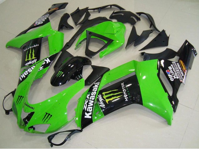 Lojas Carenagens Moto Kawasaki ZX6R 2007-2008 - Monstro Verde