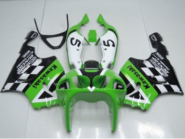 Lojas Carenagens Moto Kawasaki ZX7R 1996-2003 - Verde Branco Preto 5