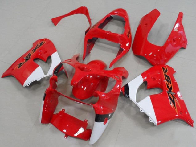 Lojas Carenagens Moto Kawasaki ZX9R 2000-2001 - Vermelho Branco