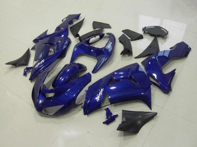Lojas Kits Carenagem Moto Kawasaki ZX10R 2006-2007 - Azul Escuro