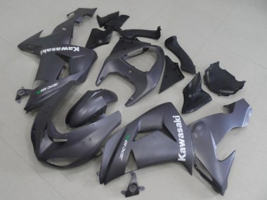 Lojas Carenagens Moto Kawasaki ZX10R 2006-2007 - Cinzento Fosco Branco Decal
