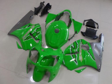 Lojas Carenagens Moto Kawasaki ZX12R 2000-2001 - Verde Prata