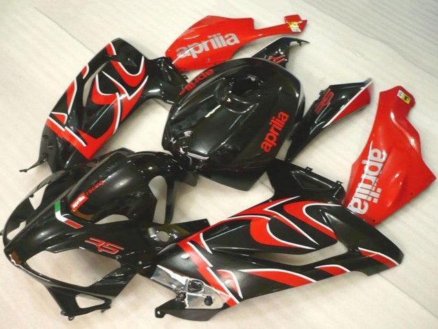 Lojas Carenagens Moto Aprilia RS125 2006-2011 - Preto Vermelho