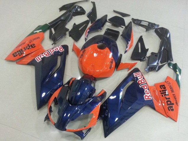 Lojas Carenagens Moto Aprilia RS125 2006-2011 - Laranja Azul Escuro