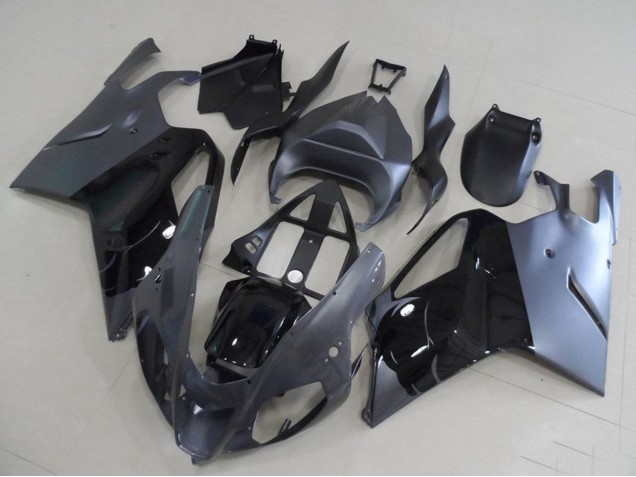Lojas Carenagens Moto Aprilia RSV1000 2003-2006 - Preto Brilhante Cinzento