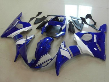 Lojas Carenagens Moto Yamaha YZF R6 2003-2004 - Azul Branco Prata