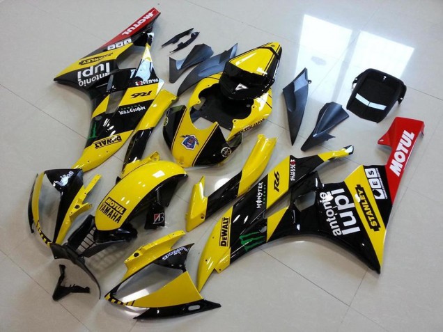 Lojas Carenagens Moto Yamaha YZF R6 2006-2007 - Amarelo Preto Brilhante Vermelho Verde Motul Monstro