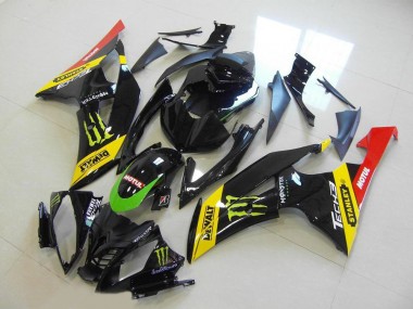 Lojas Carenagem Moto Yamaha YZF R6 2008-2016 - Amarelo Vermelho Preto Brilhante Verde Monstro Motul