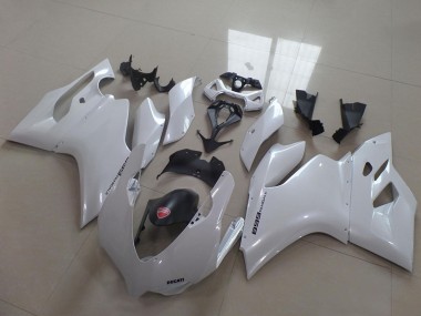 Lojas Carenagens Moto Ducati 1199 2011-2014 - Branco Preto