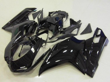 Lojas Carenagens Moto Ducati 848 2007-2014 - Preto Brilhante