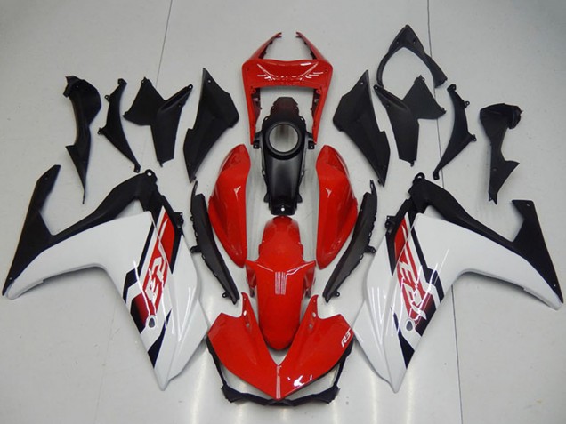 Lojas Kits Carenagem Moto Yamaha YZF R3 2015-2018 - Branco Vermelho Preto