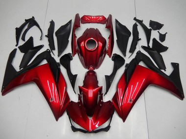 Lojas Carenagens Moto Yamaha YZF R3 2015-2018 - Vermelho Preto Fosco