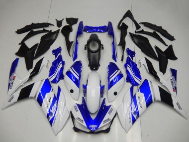 Lojas Carenagens Moto Yamaha YZF R3 2015-2018 - Branco Azul Preto Yamalube ENEOS