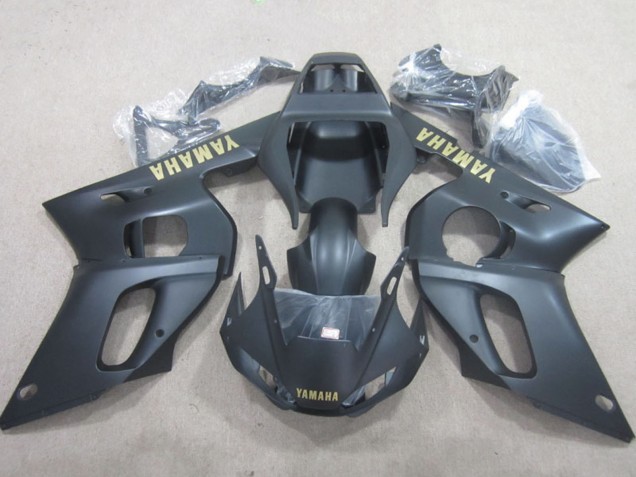 Lojas Carenagens Moto Yamaha YZF R6 1998-2002 - Preto Fosco Amarelo Decal