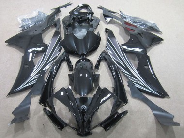 Lojas Carenagens Moto Yamaha YZF R6 2006-2007 - Preto Brilhante Preto Fosco Branco
