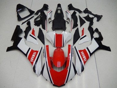 Lojas Carenagens Moto Yamaha YZF R1 2015-2019 - Branco Vermelho Preto