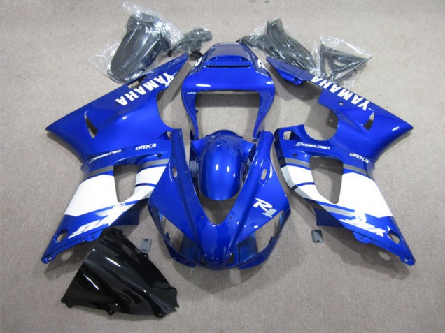 Lojas Carenagens Moto Yamaha YZF R1 1998-1999 - Azul Branco Decal