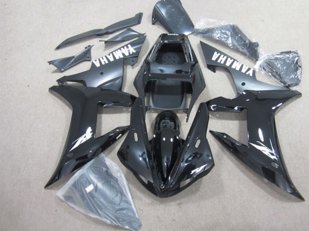 Lojas Carenagens Moto Yamaha YZF R1 2002-2003 - Preto Brilhante Preto Fosco Branco