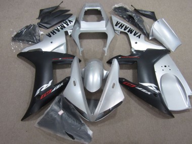 Lojas Carenagens Moto Yamaha YZF R1 2004-2006 - Prata Preto Fosco
