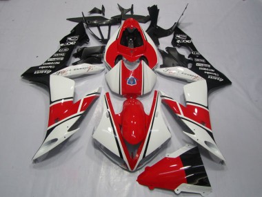 Lojas Carenagem Moto Yamaha YZF R1 2004-2006 - Branco Vermelho Preto