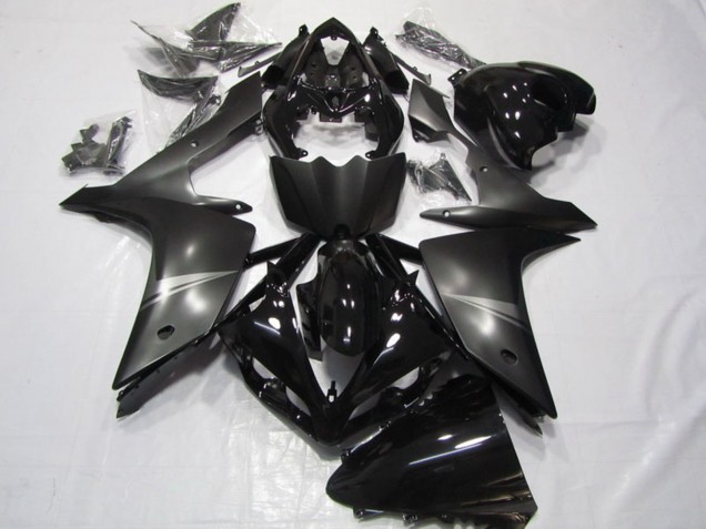 Lojas Carenagem Moto Yamaha YZF R1 2007-2008 - Preto Brilhante Preto Fosco