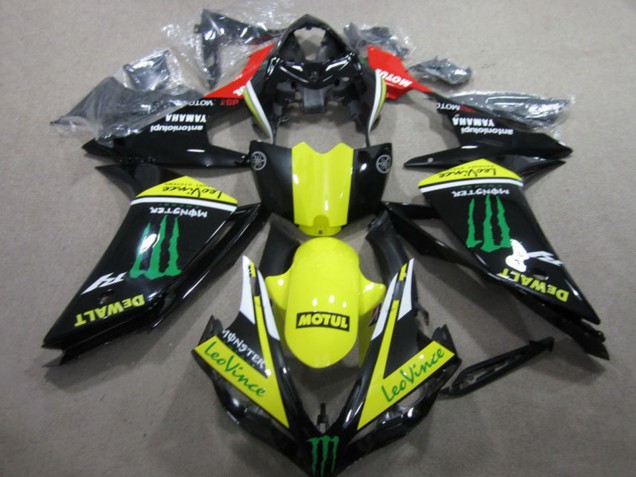 Lojas Carenagens Moto Yamaha YZF R1 2007-2008 - Vermelho Amarelo Preto Verde Monstro Motul Leovince