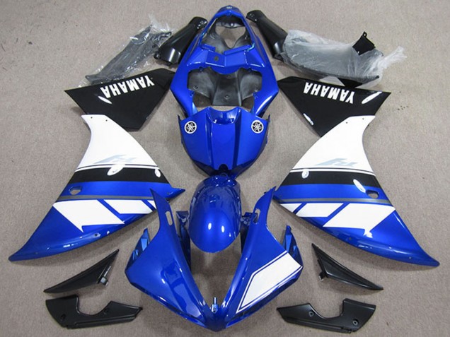 Lojas Carenagens Moto Yamaha YZF R1 2009-2011 - Azul Branco Preto
