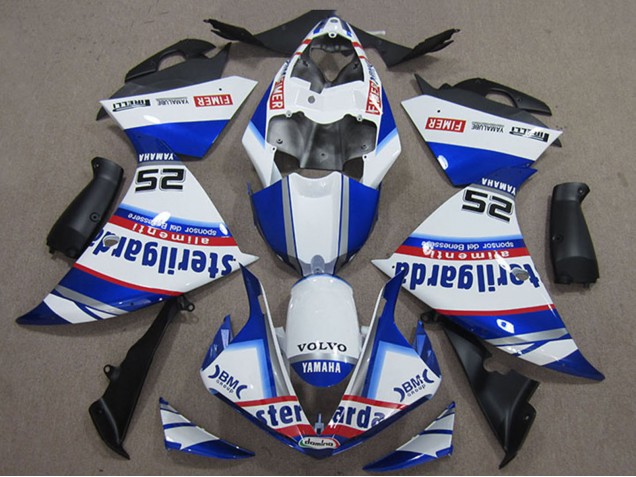 Lojas Carenagens Moto Yamaha YZF R1 2012-2014 - Branco Azul Vermelho Preto Fimer Sterilgarda