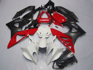 Lojas Carenagens ABS BMW S1000RR 2009-2014 - Branco Vermelho Preto Fosco