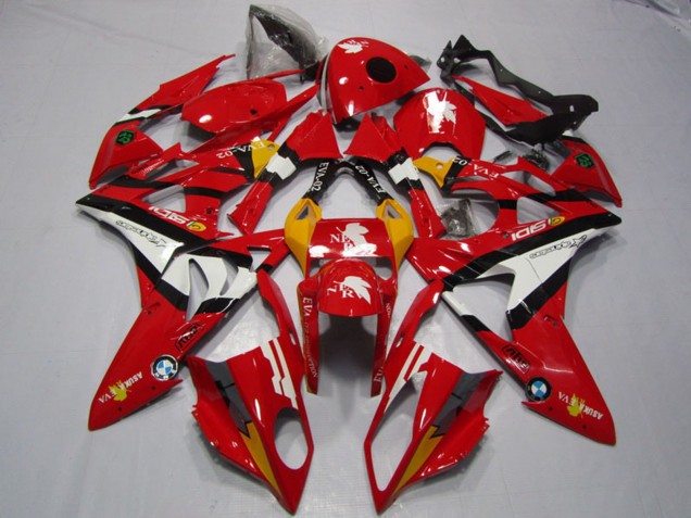 Lojas Carenagens Moto BMW S1000RR 2009-2014 - Vermelho Branco Preto