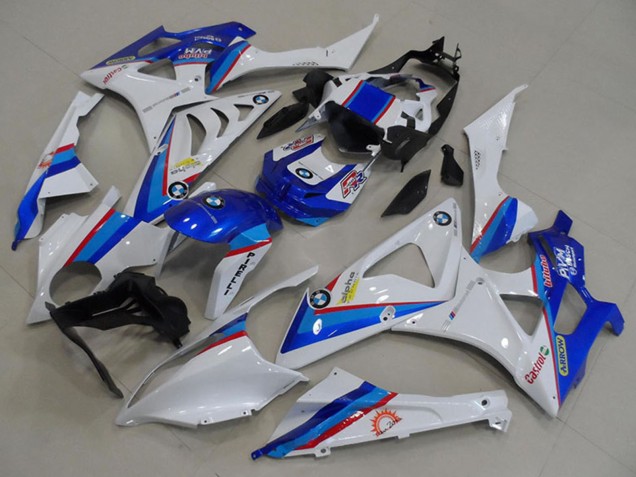 Lojas Carenagens Moto BMW S1000RR 2009-2014 - Branco Vermelho Azul Castrol Pirelli