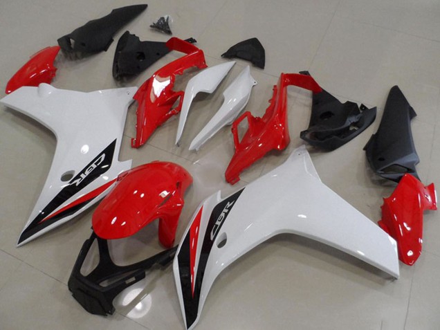 Lojas Carenagens Moto Honda CBR600F 2011-2013 - Branco Vermelho Preto Brilhante