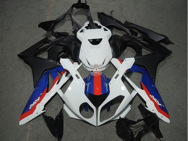Lojas Carenagens Moto Honda CBR600RR 2003-2004 - Branco Vermelho Azul Preto Fosco