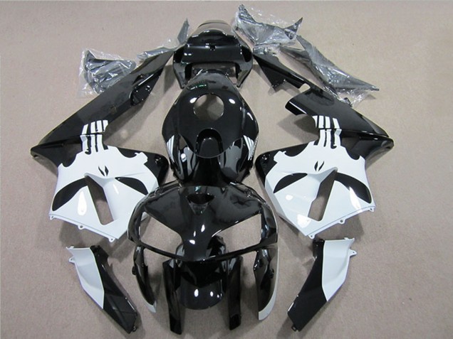Lojas Carenagem Moto Honda CBR600RR 2005-2006 - Preto Brilhante Branco
