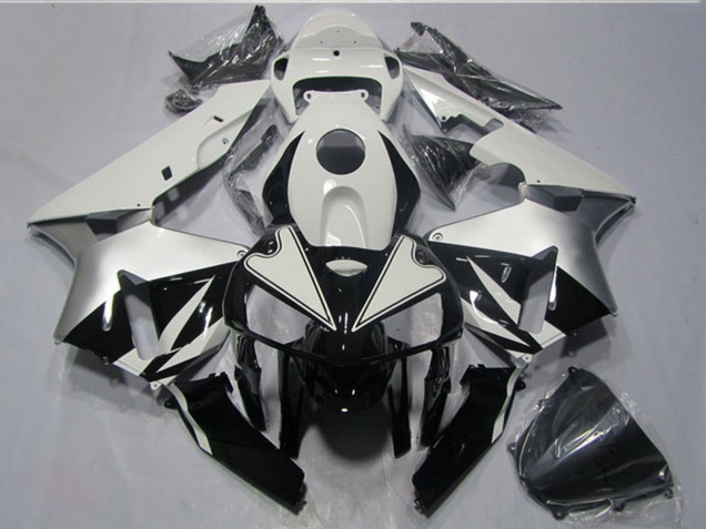 Lojas Kits Carenagens Moto Honda CBR600RR 2005-2006 - Branco Preto