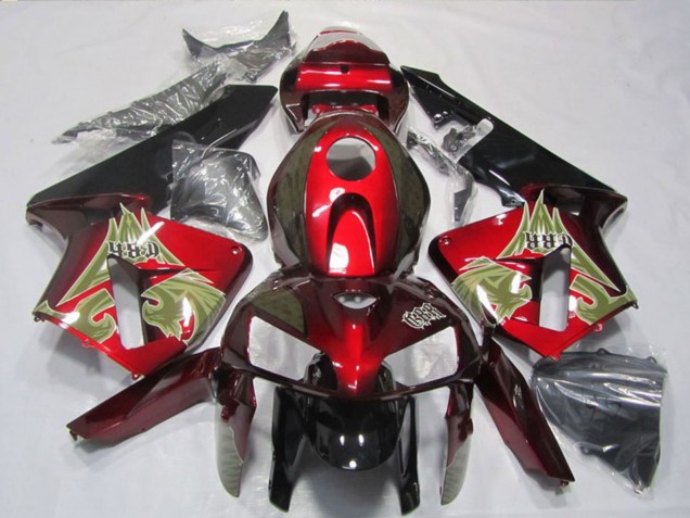 Lojas Carenagem Moto Honda CBR600RR 2005-2006 - Preto Vermelho