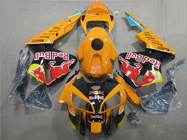 Lojas Carenagens Moto Honda CBR600RR 2005-2006 - Laranja Preto Red Bull