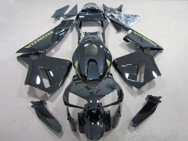 Lojas Carenagens Moto Honda CBR600RR 2005-2006 - Preto Brilhante Ouro Decal