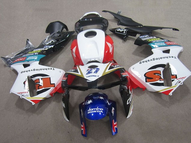 Lojas Carenagens Moto Honda CBR600RR 2005-2006 - Branco Vermelho Preto Azul 27