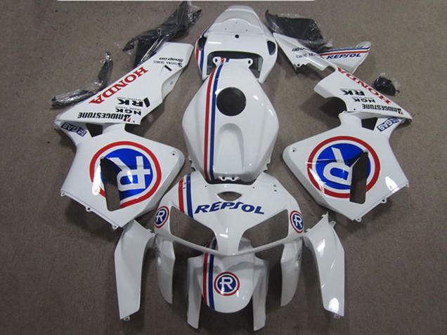Lojas Carenagens Moto Honda CBR600RR 2005-2006 - Branco Azul Repsol