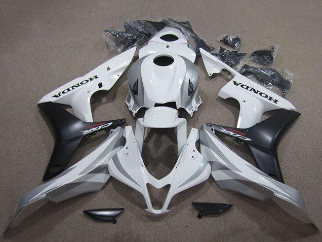 Lojas Carenagem Moto Honda CBR600RR 2007-2008 - Branco Preto Fosco