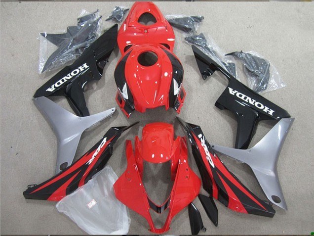 Lojas Carenagem Moto Honda CBR600RR 2007-2008 - Prata Vermelho Preto Brilhante