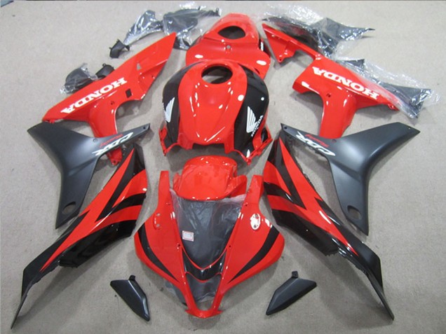 Lojas Carenagens Moto Honda CBR600RR 2007-2008 - Vermelho Preto Brilhante Preto Fosco