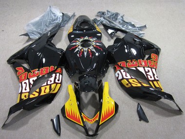 Lojas Carenagens Moto Honda CBR600RR 2009-2012 - Amarelo Preto Brilhante Vermelho Rossi