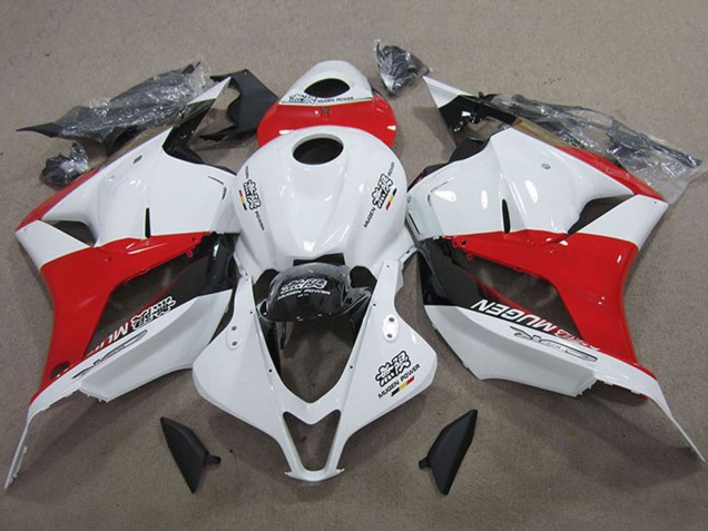 Lojas Kits Carenagens Moto Honda CBR600RR 2009-2012 - Branco Vermelho Preto Brilhante