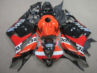 Lojas Carenagens Moto Completa Honda CBR600RR 2009-2012 - Laranja Branco Vermelho Preto Brilhante Repsol